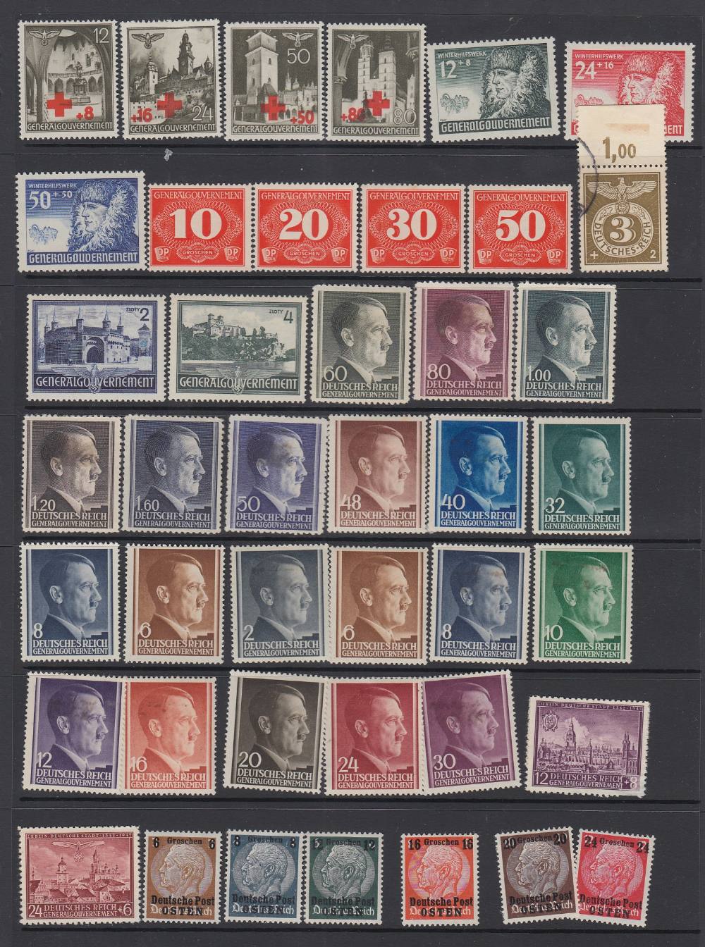 THIRD REICH STAMPS Accumulation of mint and used stamps, - Image 2 of 3