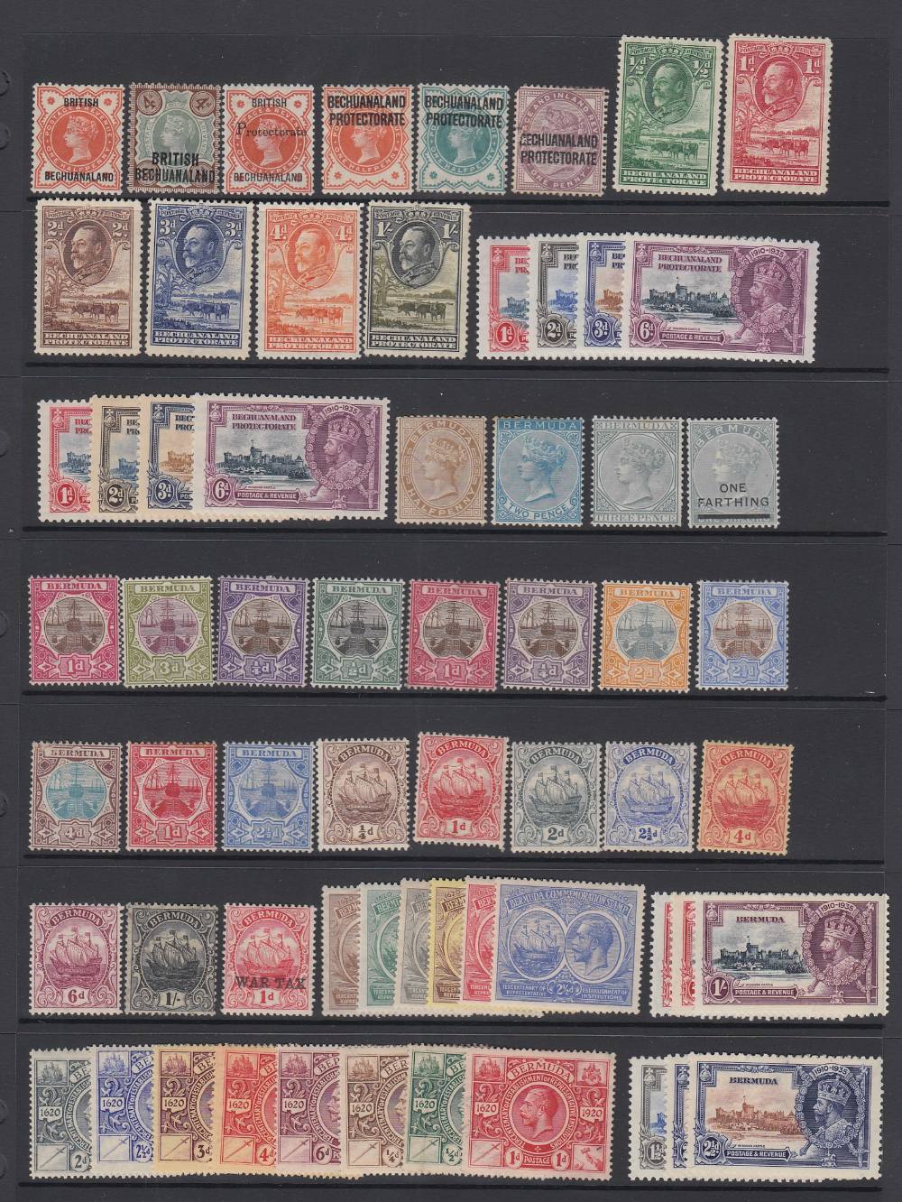 STAMPS British Commonwealth mounted mint accumulation QV to GVI on stock pages, - Image 2 of 8
