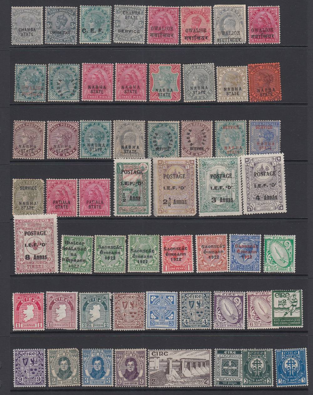 STAMPS British Commonwealth mounted mint accumulation QV to GVI on stock pages, - Image 2 of 11