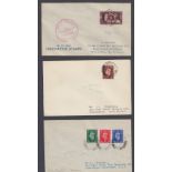 Three GVI first day covers including 1937 Coronation, all are Airmail covers.