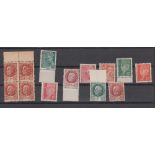 FRANCE STAMPS WWII French Resistance Intelligence Forgeries of issued French stamps.