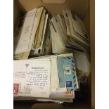 POSTAL HISTORY MIxed box of covers and cards,