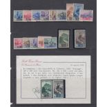 SAN MARINO STAMPS Various better sets & singles on album pages and on stock pages.