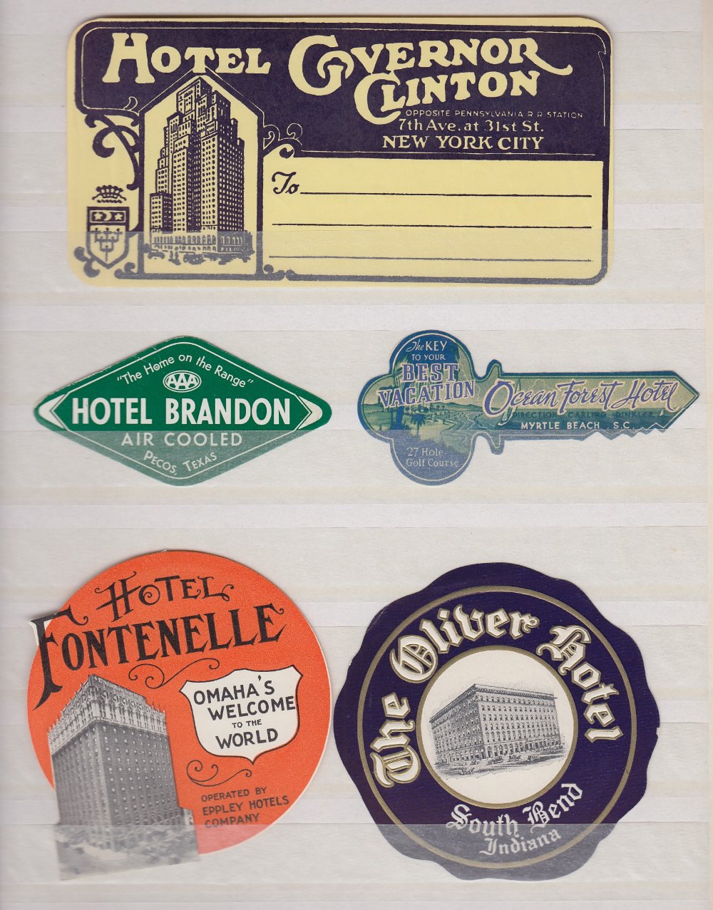 CINDERELLAS, selection in stockbook inc Hotel labels, Revenues, locals, Exhibition labels, - Image 2 of 4