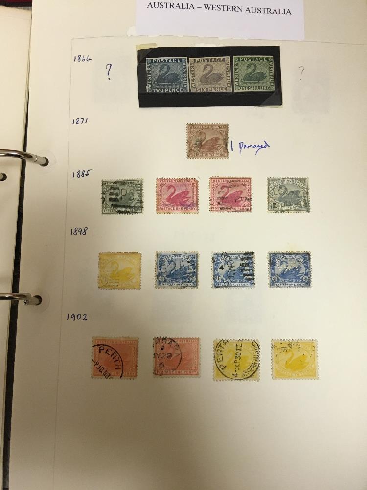 STAMPS Mixed box containing mint and used Commonwealth mint and World stamps on pages housed in - Image 3 of 4