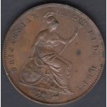 COINS 1841 British Penny in EF condition,