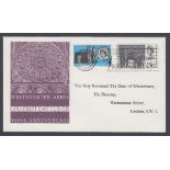 FIRST DAY COVER 1966 Westminster Abbey non phos set on illustrated cover cancelled by envelope