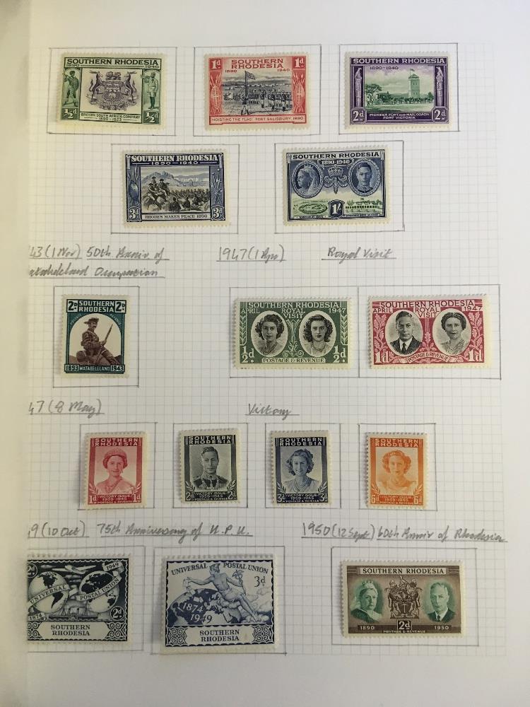 STAMPS BRITISH COMMONWEALTH, box with 12 albums or stockbooks with many useful items spotted. - Image 5 of 7