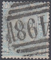 GREAT BRITAIN STAMPS : 1880 2 1/2d plate 18 used example with INVERTED watermark,