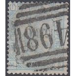 GREAT BRITAIN STAMPS : 1880 2 1/2d plate 18 used example with INVERTED watermark,