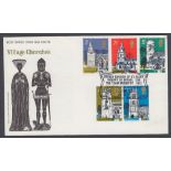 FIRST DAY COVER 1972 Churches set on illustrated cover,