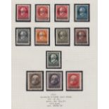 SAAR STAMPS Ex-dealers accumulation of mostly sets & singles on album pages and stock pages incl