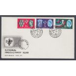 FIRST DAY COVER : 1962 NPY non phos set on illustrated cover,