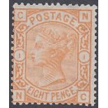 GREAT BRITAIN STAMPS : 1876 8d Orange,