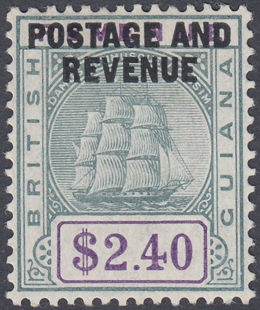 BRITISH GUIANA STAMPS 1905 $2.