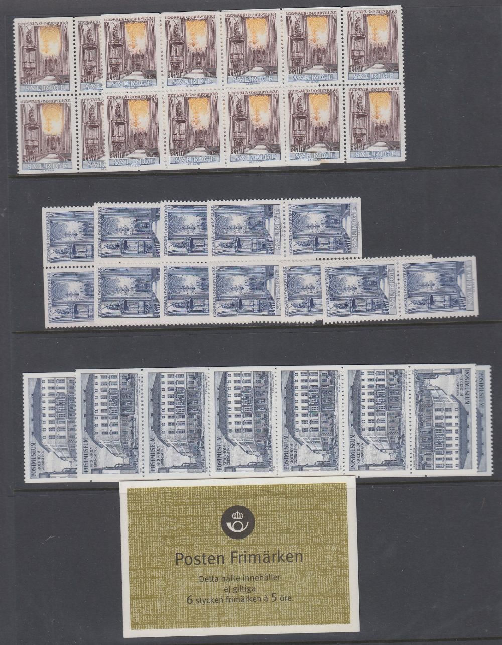 STAMPS SCANDINAVIA, ex-dealers accumulations on stock pages, album leaves etc. - Image 4 of 5