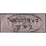 GREAT BRITAIN STAMPS : 1884 £1 Brown-Lilac,