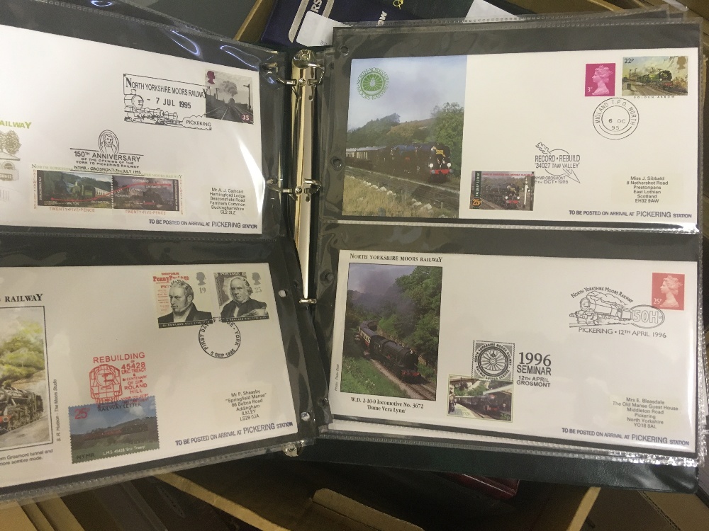 STAMPS Railway covers in nine albums - Image 3 of 4