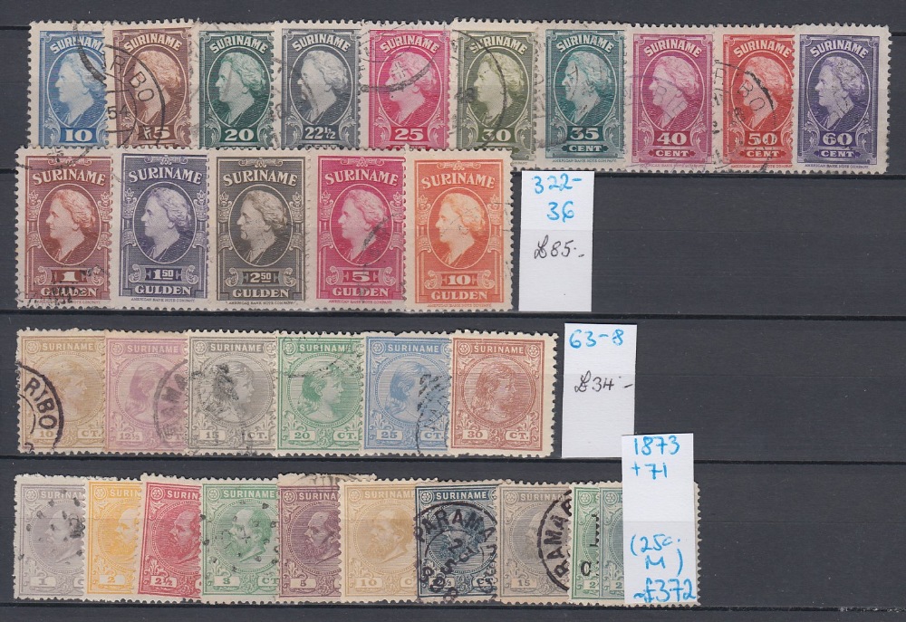 NETHERLANDS COLONIES STAMPS Mostly used accumulation on three stock pages, - Image 3 of 4