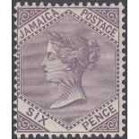 STAMPS JAMAICA 1909 6d Lilac,