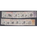 FALKLANDS STAMPS 1960-66 lightly M/M definitive set of 15, SG 193-207.