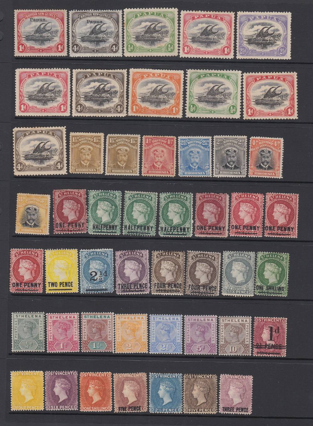 STAMPS British Commonwealth mounted mint accumulation QV to GVI on stock pages, - Image 6 of 7