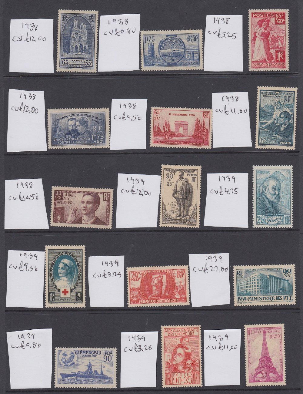 STAMPS FRANCE 1962-71 mint collection in album plus stock pages of earlier material mostly mint, - Image 3 of 4