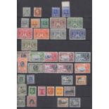 STAMPS British Commonwealth mint collection in large stock book, including Australia and States,