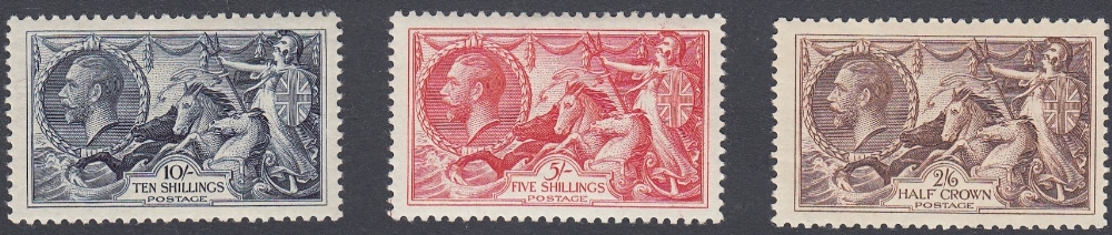 GREAT BRITAIN STAMPS : 1934 re-engraved Seahorses unmounted mint set 2/6,