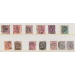 GREAT BRITAIN STAMPS : small selection of surface printed used stamps, mixed condition,
