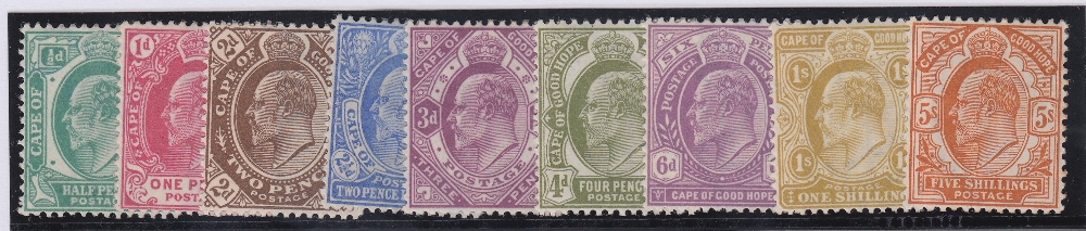 STAMPS CAPE OF GOOD HOPE lightly mounted mint set to 5/- SG 70-78