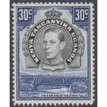 STAMPS KENYA 1938 KUT 30c Black and Dull Violet, perf 14.