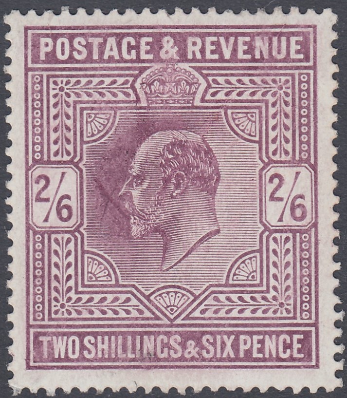 GREAT BRITAIN STAMPS : 1905 2/6 Pale Dull Purple (chalky).