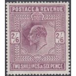 GREAT BRITAIN STAMPS : 1905 2/6 Pale Dull Purple (chalky).