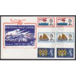 FIRST DAY COVER 1963 Lifeboat, phos and non phos sets on same cover,