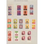 STAMPS Collection of Cinderellas ranging from 1930-50 on 82 pages, from different countries.