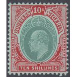 STAMPS Southern Nigeria 1909 10/- Green and Red/Green,