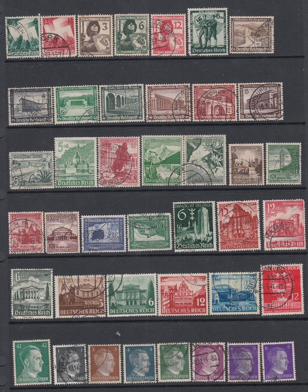 THIRD REICH STAMPS Accumulation of mint and used stamps,