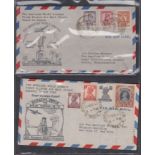 POSTAL HISTORY Album of 38 Pan Am first flight covers,