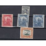 ZANZIBAR STAMPS 1936 definitive issue, top values; 5s, 7s50 (x2) & 10s all fine lightly M/M,