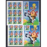 USA STAMPS , 1998 Sylvester & Tweetie Pie miniature of ten, perf & imperf.