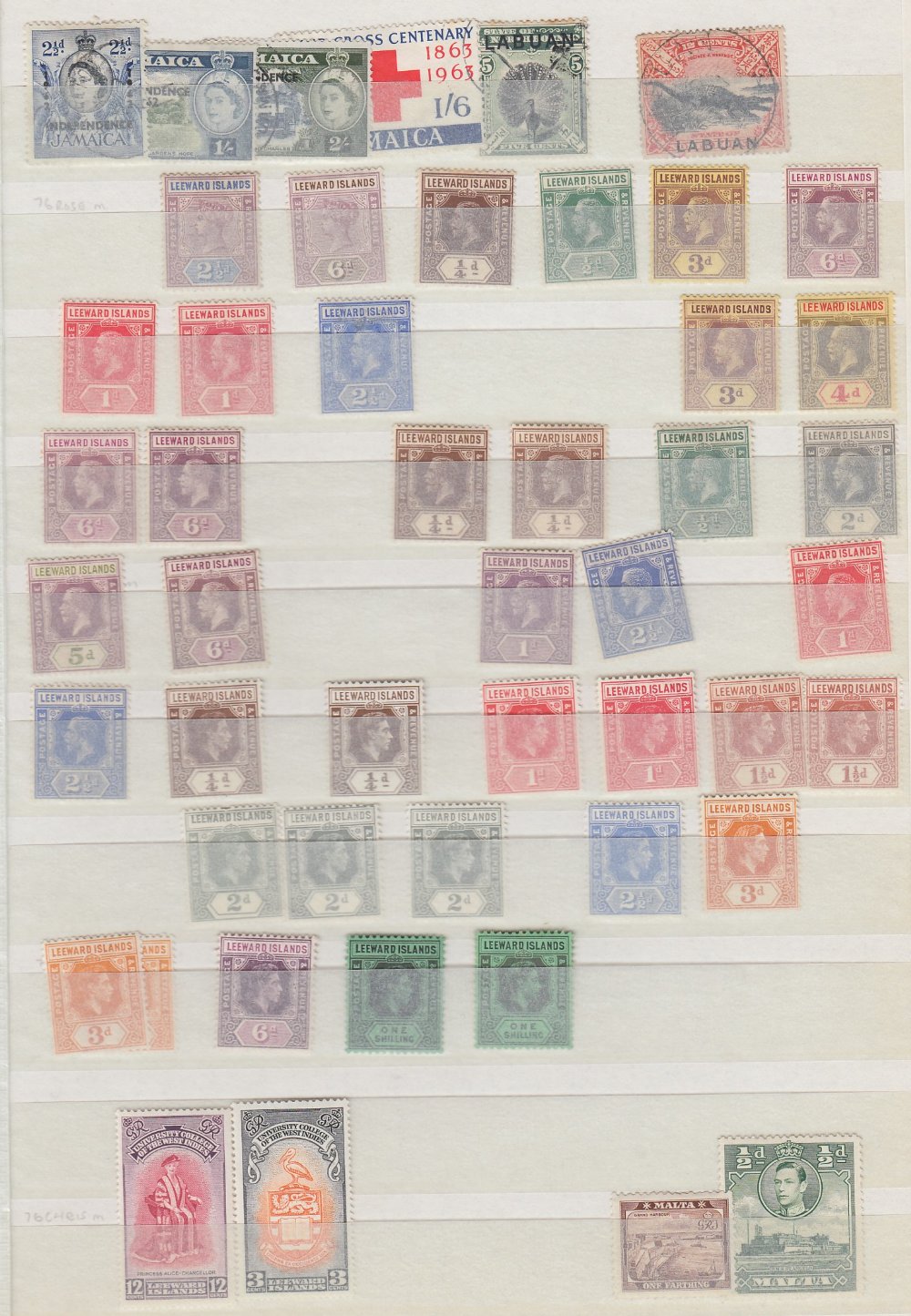 STAMPS BRITISH COMMONWEALTH, 32 page stockbook with 100s mint & used incl GB, Indian States, - Image 3 of 4