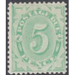AUSTRALIA STAMPS 1902 5d Emerald Green Postage Due perf 11.