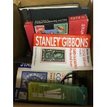 Box with various old Catalogues and acce