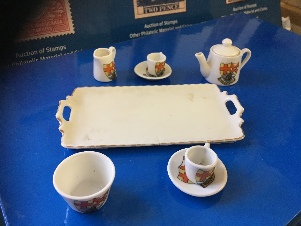 CRESTED CHINA, Tea service on tray from - Image 2 of 4