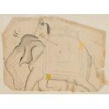 PAHARI DRAWING OF AN ELEPHANT, PUNJAB HILLS, NORTH WESTERN INDIA, EARLY 19TH CENTURY