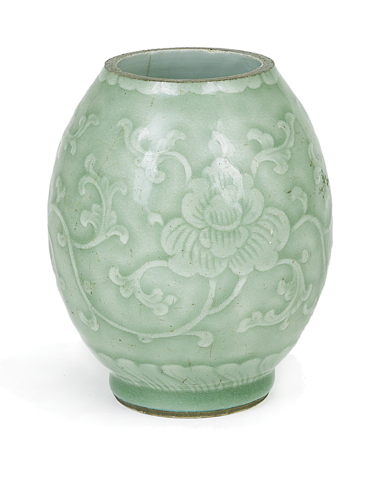 A CHINESE CELADON GLAZED VASE, 18TH CENTURY