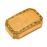 A SWISS GOLD SNUFF BOX, JOLY & CHENEVARD, GENEVA, 1807-14