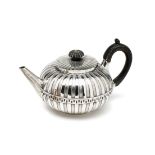 A GEORGE III SILVER TEAPOT, ROBERT MAKEPEACE & RICHARD CARTER, LONDON, 1778