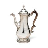 A GEORGE III SILVER COFFEE POT, WHIPHAM & WRIGHT, LONDON, 1768